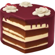 Burgundy cake sticker