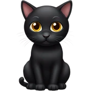 Black cat  sticker