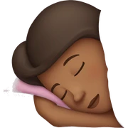 Brunette girl sleeping sticker