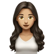 Pretty brunette girl sticker