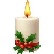 Christmas candle sticker