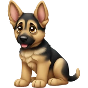 German shepherd puppy  sticker