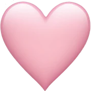 light pink heart sticker