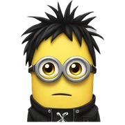 emo minion sticker
