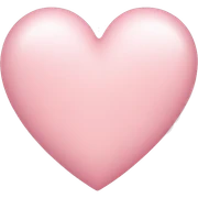 Light pink heart sticker