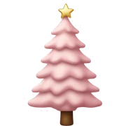 Blush pink Christmas tree  sticker