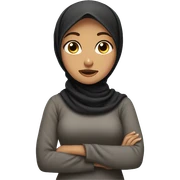 hijab girl Shrugging sticker