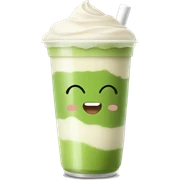 Matcha milk tea sticker