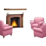 Winter Pink FirePlace sticker