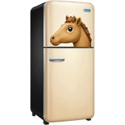 Refrigerador con cabeza de camello sticker