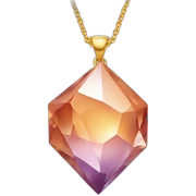 Crystal necklace sticker