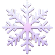 pastel pink snowflake  sticker