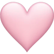 A light pink heart sticker