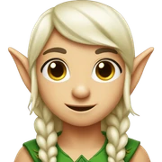 Cute elf sticker