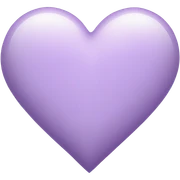 Light purple heart sticker