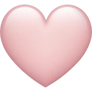 pale pink heart sticker