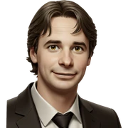 smiling boy in formal attire sticker