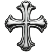 chrome hearts cross logo sticker