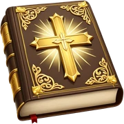 The Holy Bible Book Flipped Open With Glorious Divine Gold Shine beaming out of it  sticker