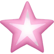 Light pink star  sticker