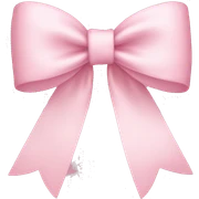 light pink bow sticker