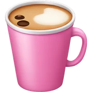 Pink coffe sticker