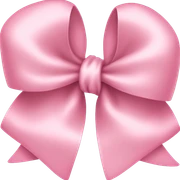 light pink ribbon bow sticker