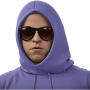 cool boy with sunglasses meme sticker