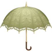 Pale olive lace umbrella sticker
