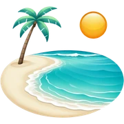 Sunny beach sticker