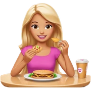 Barbi food caf sticker