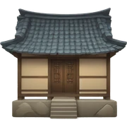 Traditional Korean house  sticker