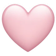 a light pink heart  sticker