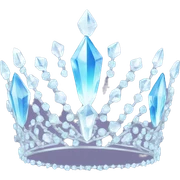 crystal tiara sticker