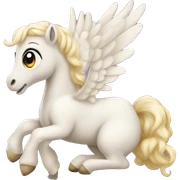 crème Baby Pegasus sitting  sticker