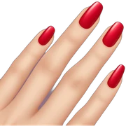 red nail polish sticker