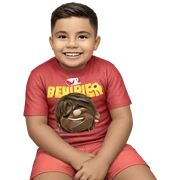smiling boy in car interior sticker