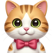 Котик с бантиком sticker
