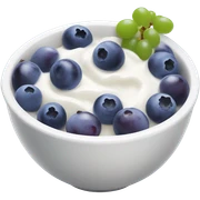 yoghurt bowl with grapes and blueberries sticker