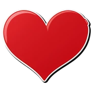 Heart sticker