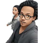 black hair boy and girl sticker