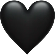 Black heart sticker