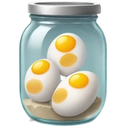 eggs in a jar sticker