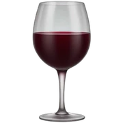 Red wine glass sticker