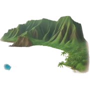 hawaii landscape sticker