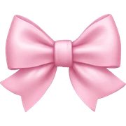 Light pink bow sticker