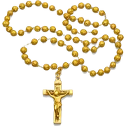 Gold Catholic Prayer Beads sticker