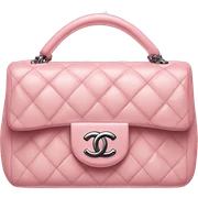 A light pink Chanel handbag  sticker