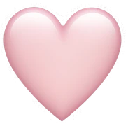 light pink heart sticker