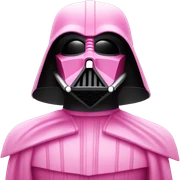 Darth Vader in pink sticker